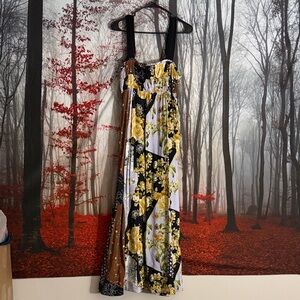 Maeve by anthropologie Floral Patchwork Maxi Dress